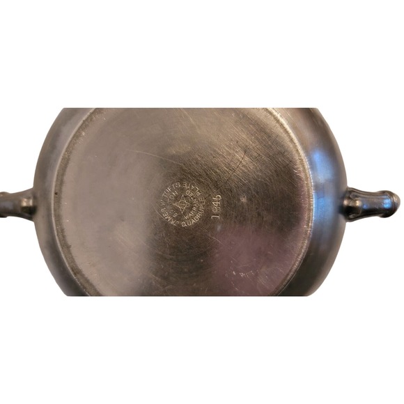 Vintage James W Tufts Vintage Sugar Bowl Quadruple Plate - Picture 5 of 14